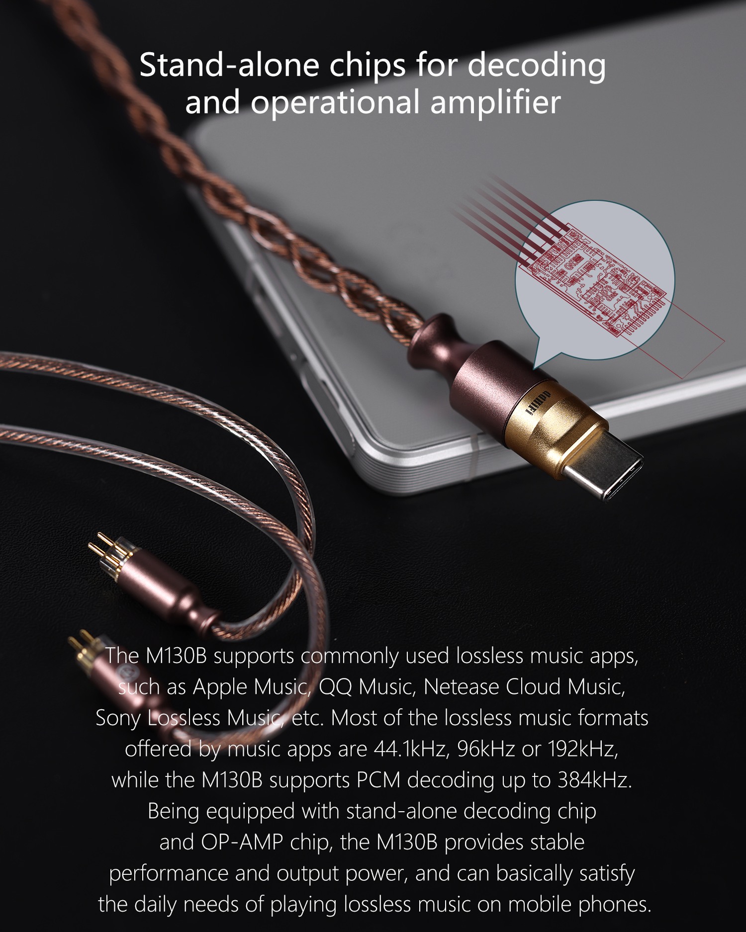 ddHiFi M130B Coffee Cable